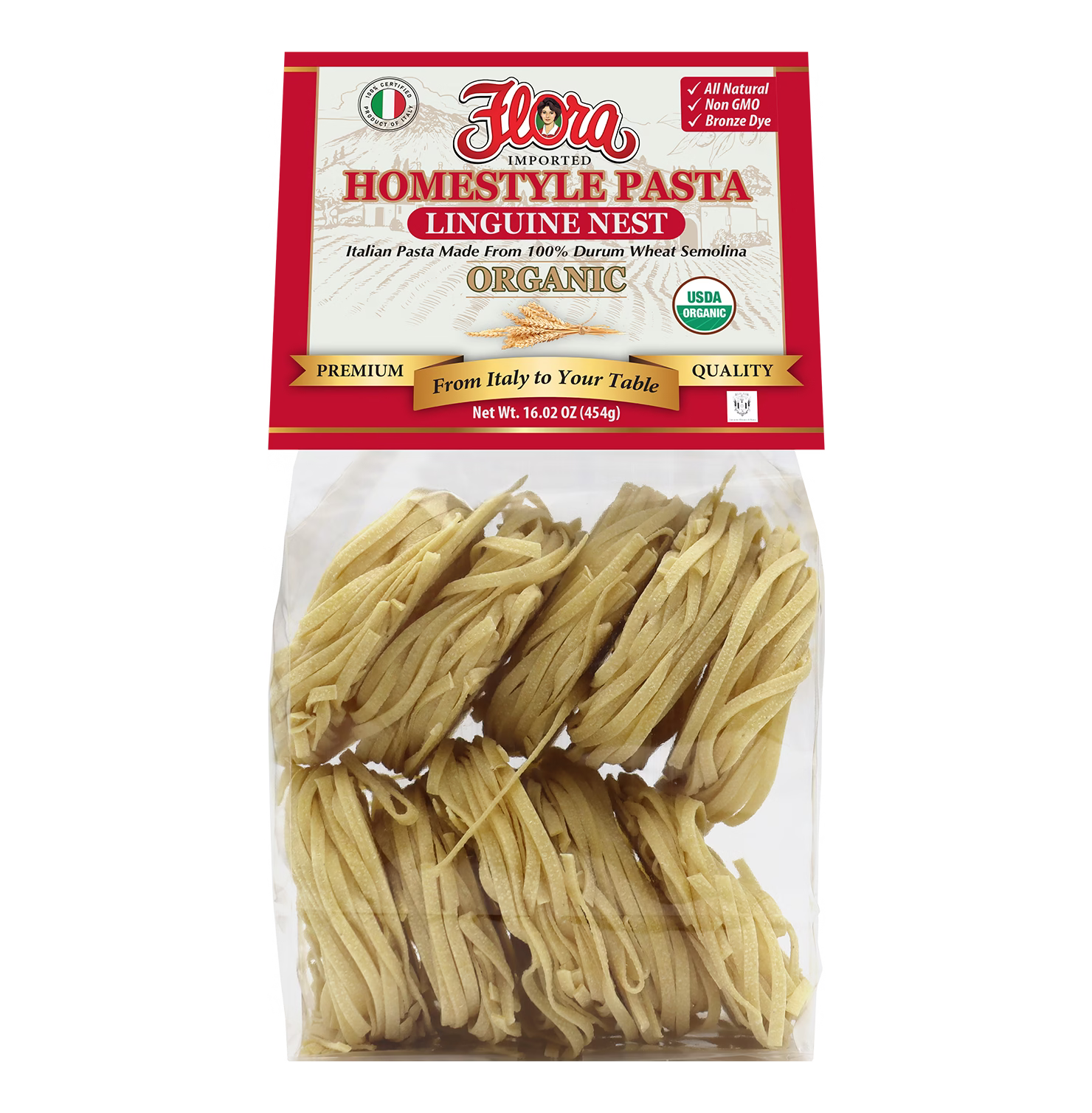 Homestyle Linguine Pasta Nest - Organic - 16.02 oz