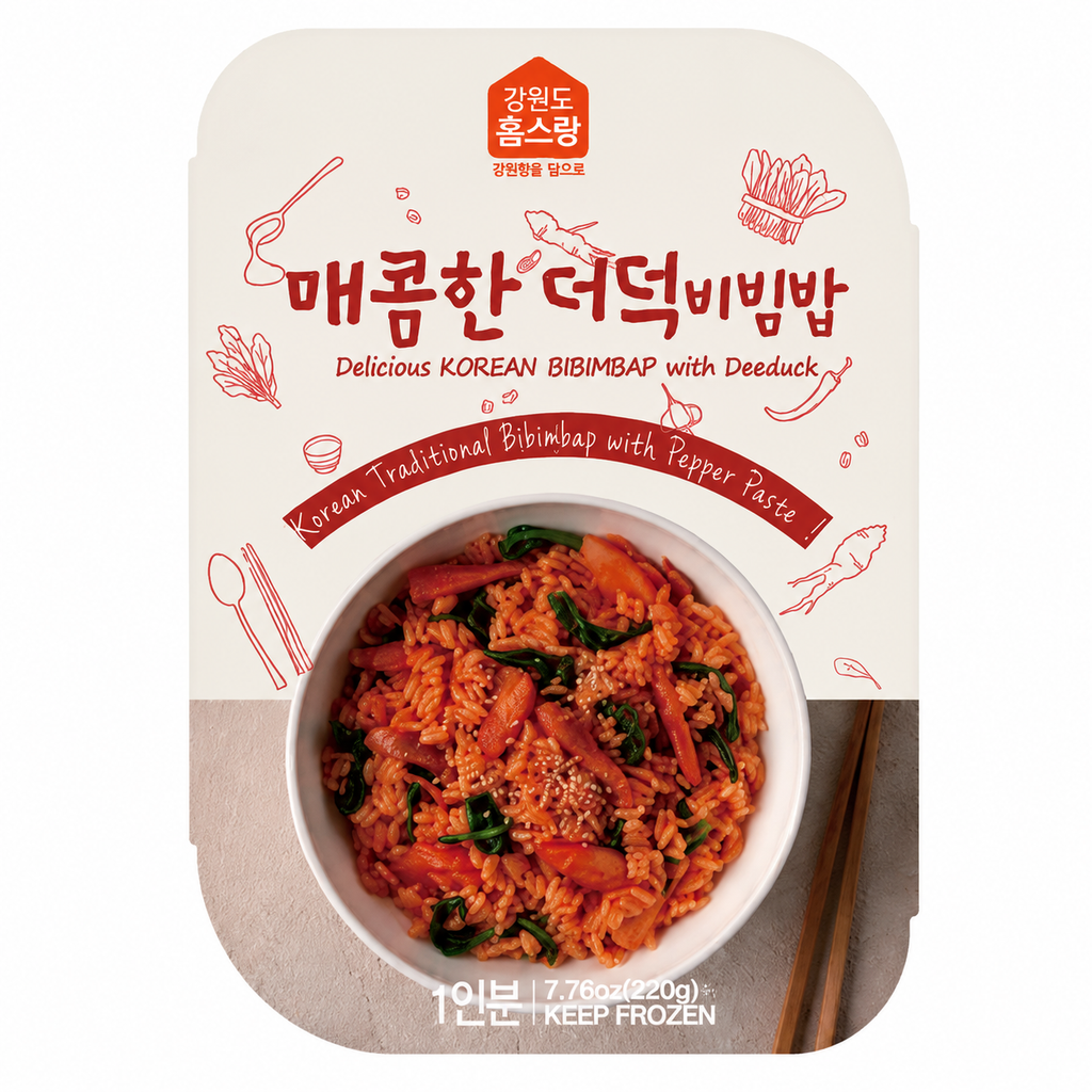 [Homesrang] Spicy Deodeok Bibimbap (220g, 7.76oz)