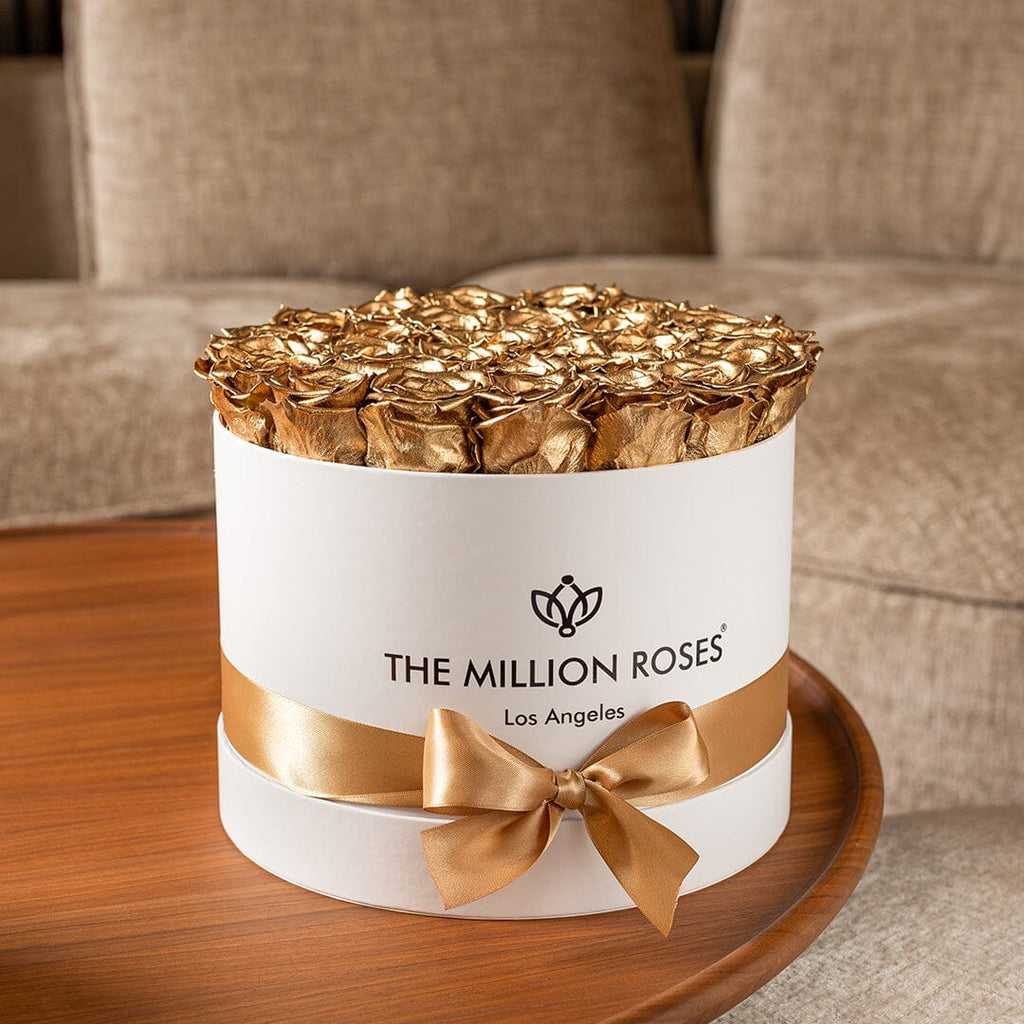 Supreme White Box | Gold Roses