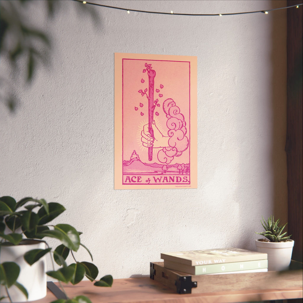 Ace of Wands Tarot Card Poster by The Love Witch