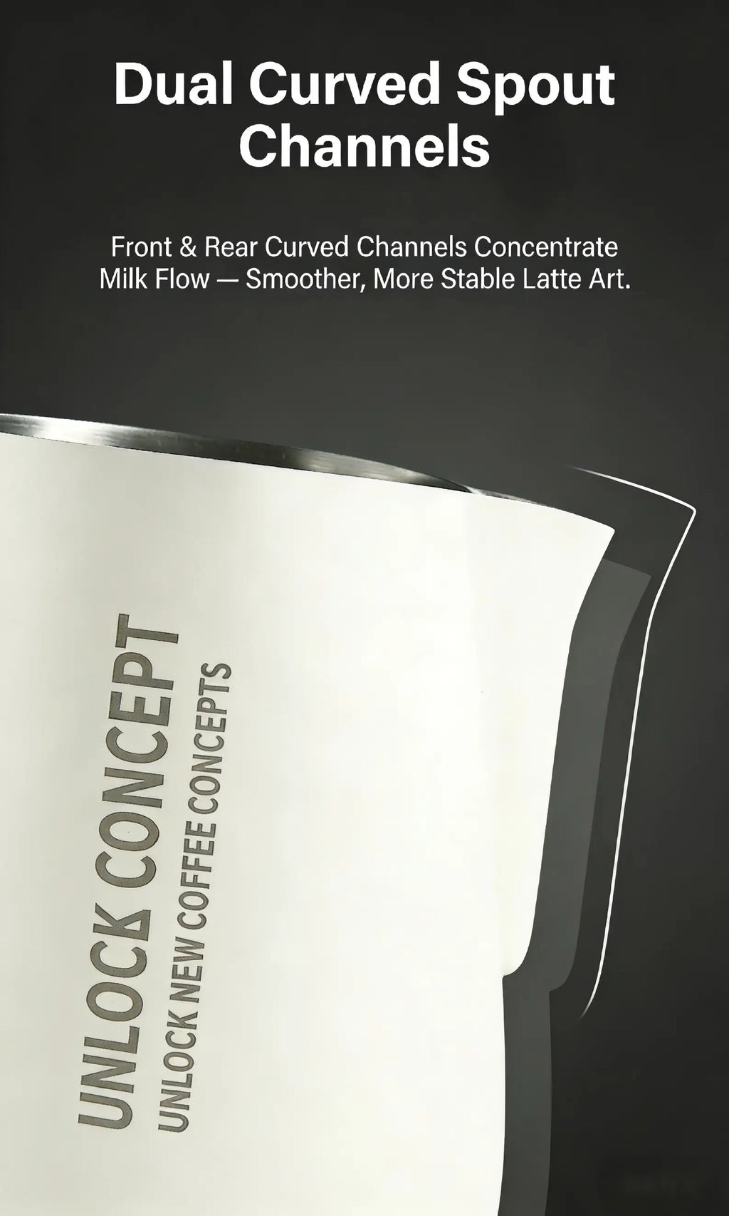 Best Milk Pitcher for Latte Art Beginners - Bell Shape 350ml/500ml Frothing Jug Under $15