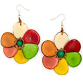 Caribbean Emerald Bloom Earrings