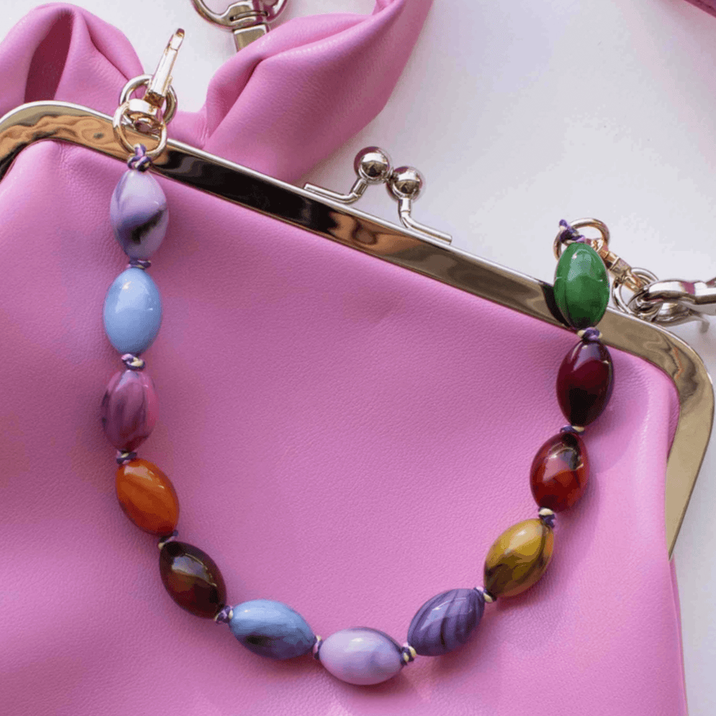 BEADED BAG CHARM - BRIGHT