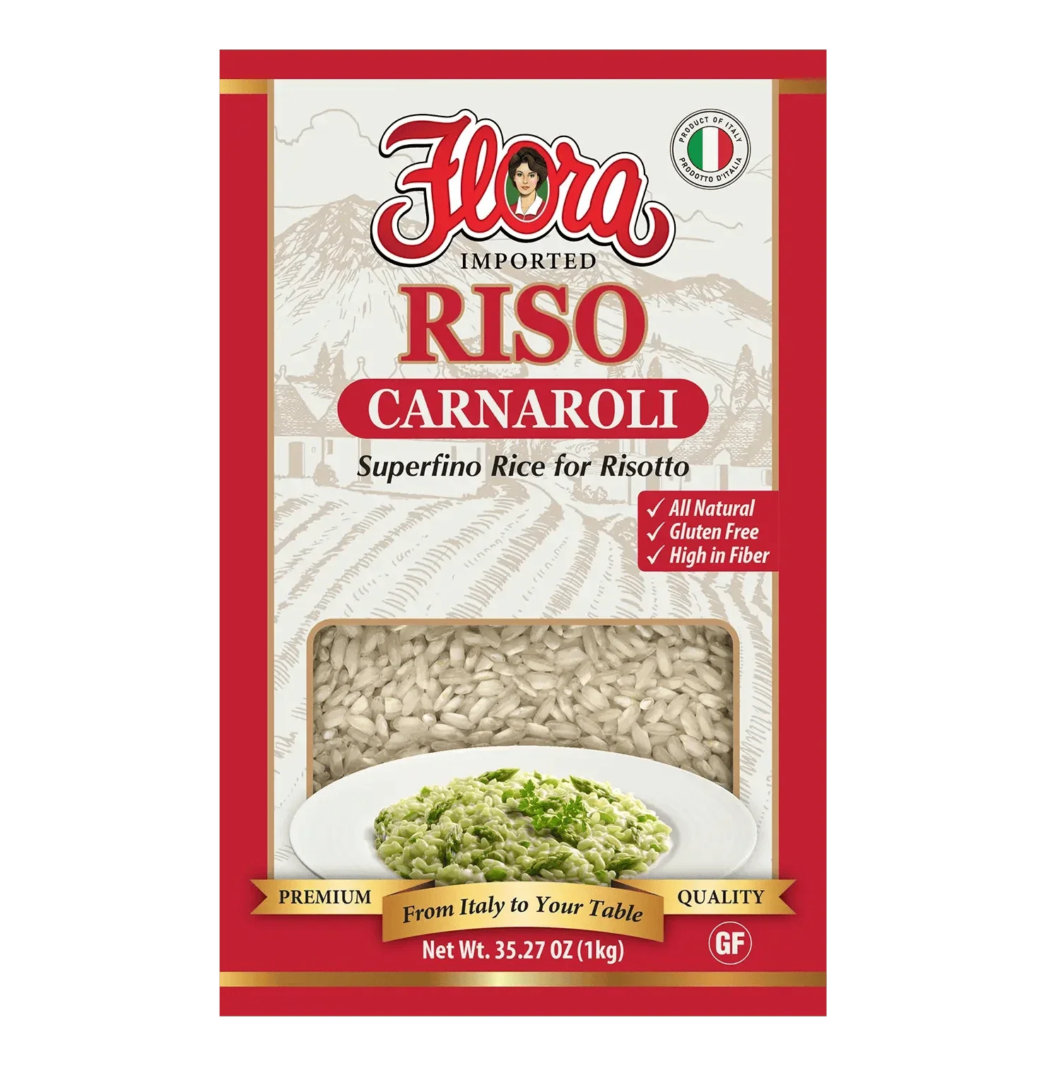 Carnaroli Rice - Italian Rice for Risotto - 35.27 oz