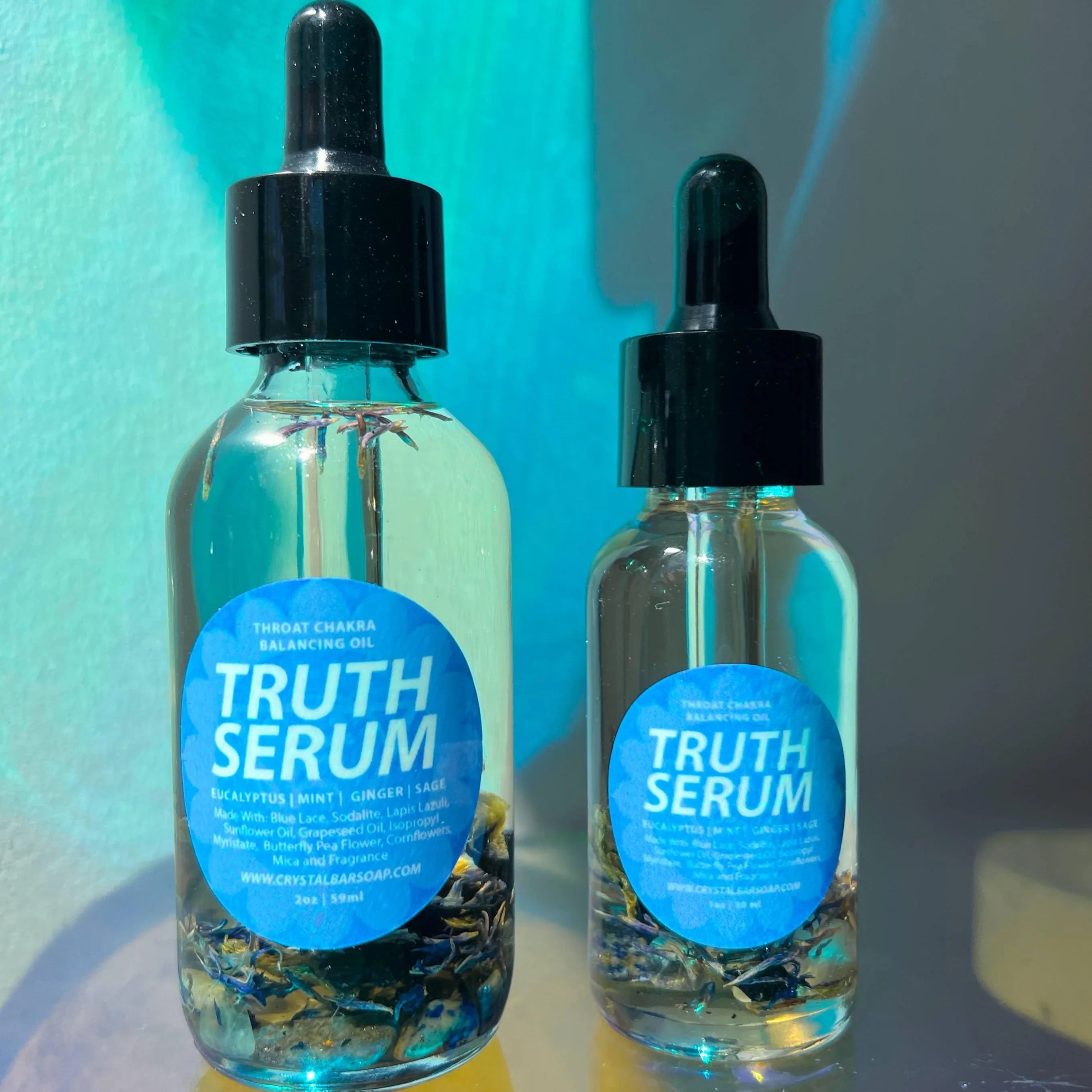 Truth Serum Crystal Infused Bath & Body Oil (Throat Chakra)
