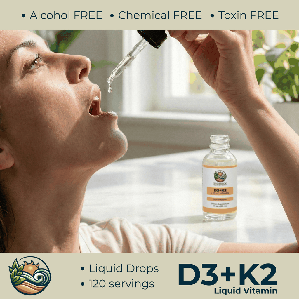 Vitamin D3 + K2 - Liquid Supplement (Chelated) — 1 fl oz