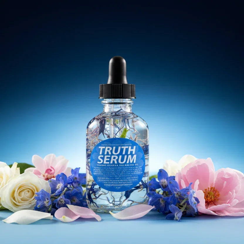 Truth Serum Crystal Infused Bath & Body Oil (Throat Chakra)