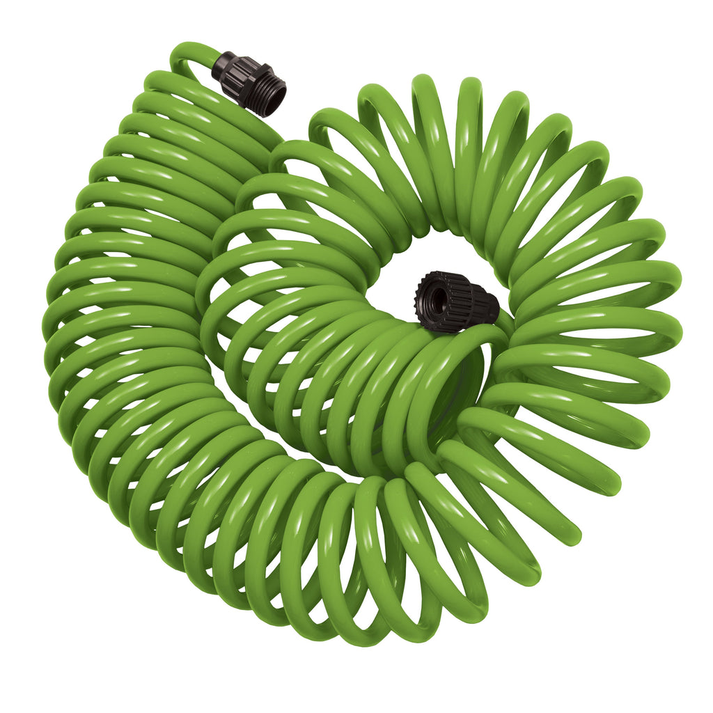 50 Foot Coil Hose with ABS threads and 8 Pattern Nozzle | 27389