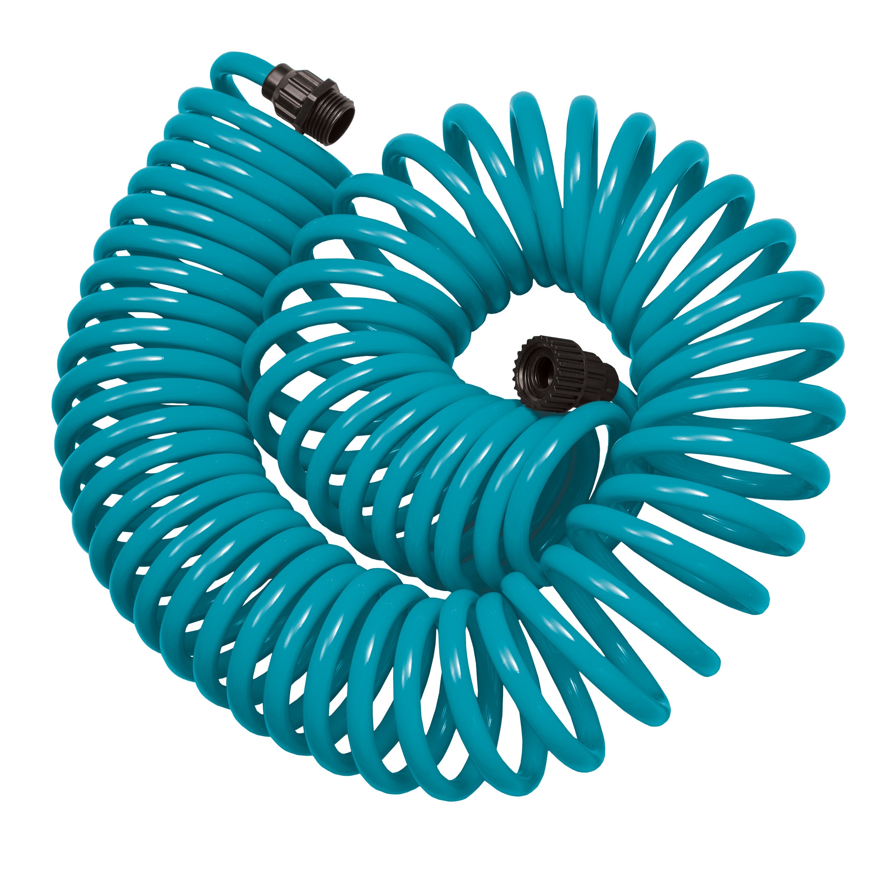 50' Blue Coil Hose w/8-Pattern Plastic Nozzle 27436