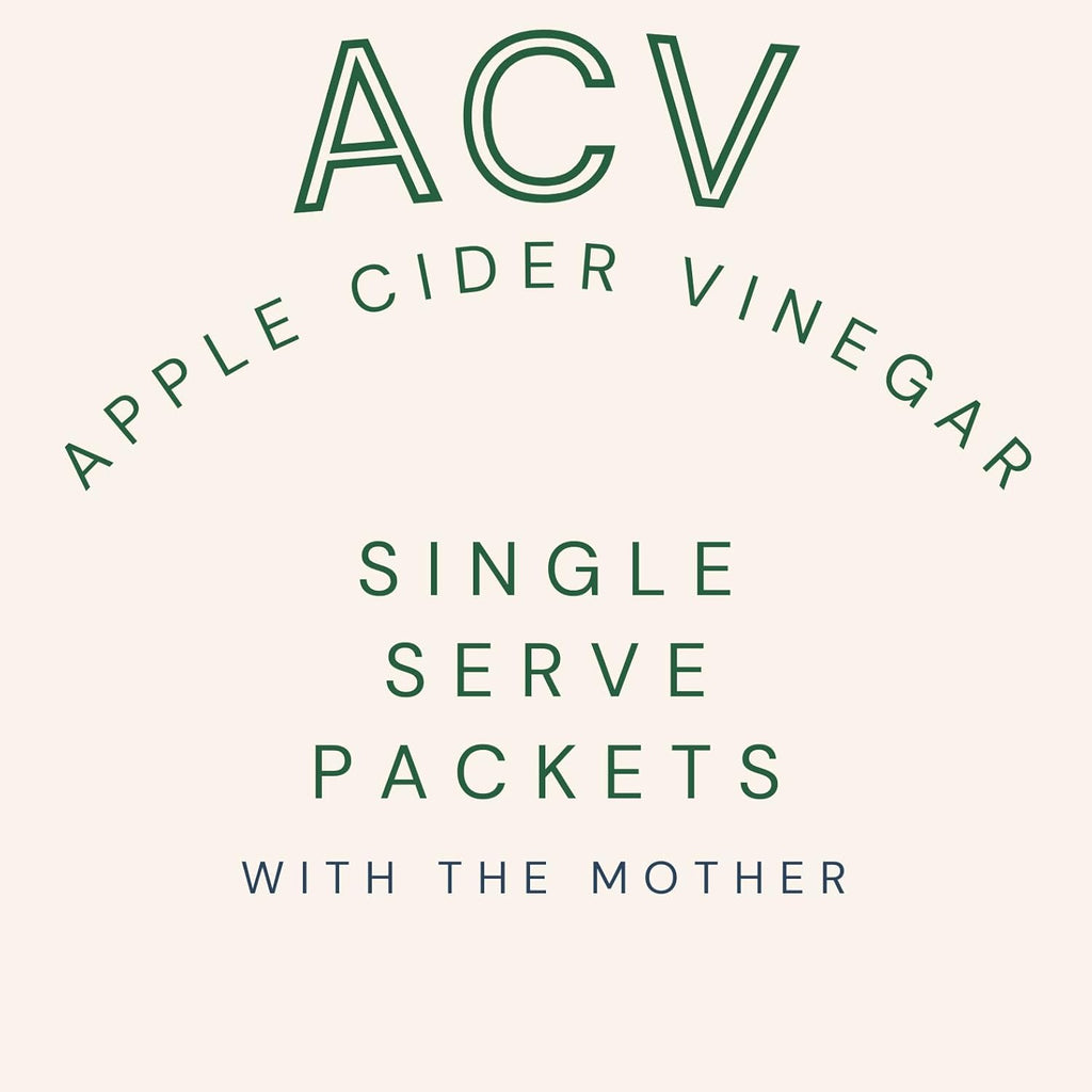 Single-Serve Apple Cider Vinegar Packets with the Mother – 25 Pack, 1 Tbsp Each