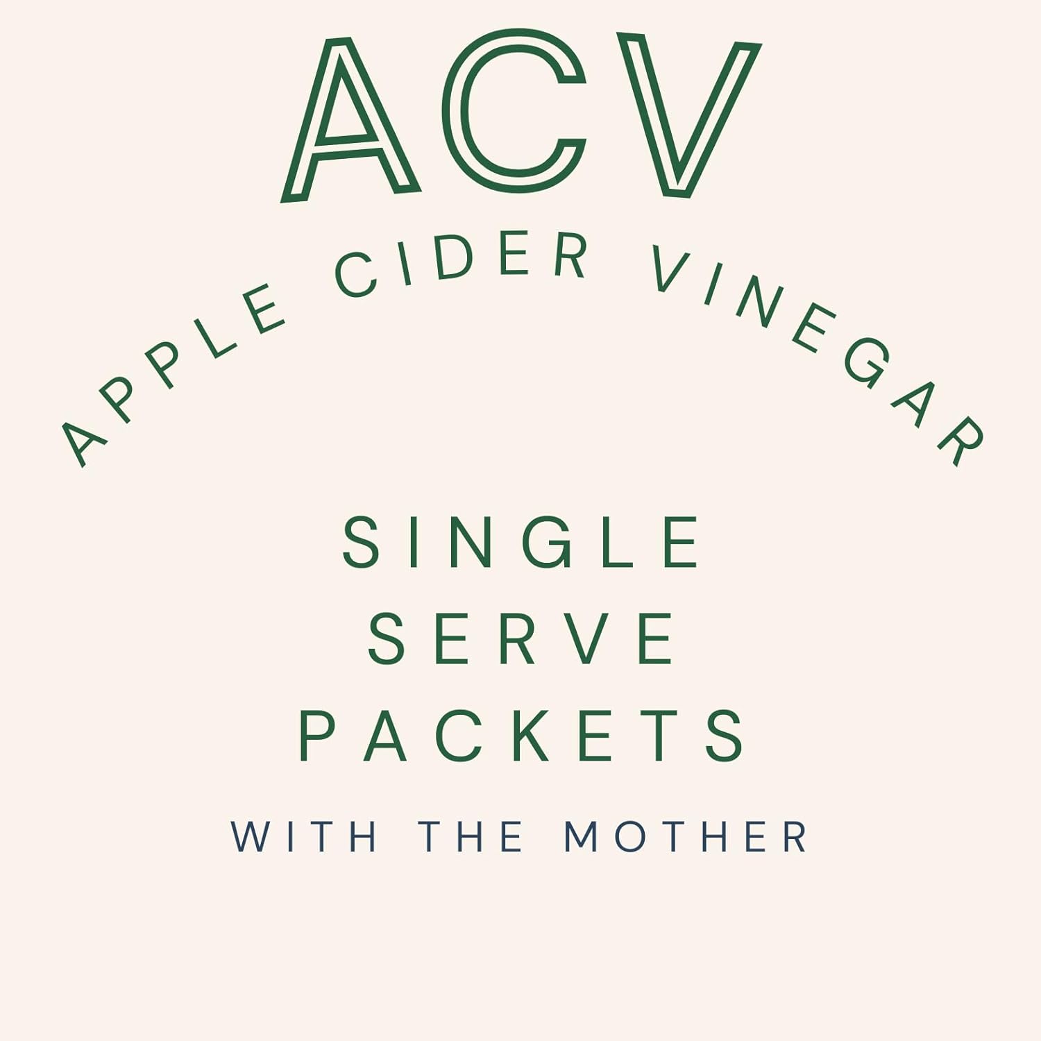 Single-Serve Apple Cider Vinegar Packets with the Mother – 25 Pack, 1 Tbsp Each
