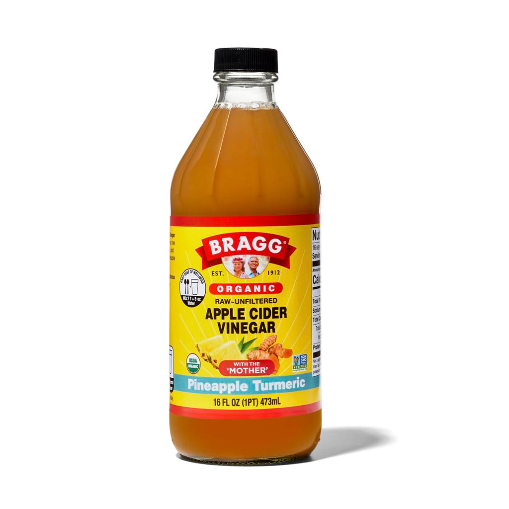 Bragg Organic Flavored Apple Cider Vinegar with the Mother – Raw & Unfiltered, 16 fl oz