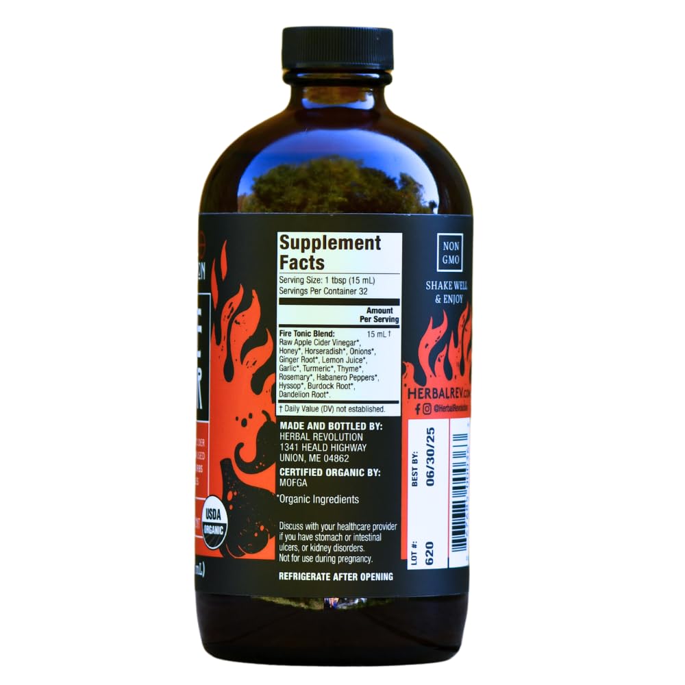 Herbal Revolution Organic Fire Cider With The Mother