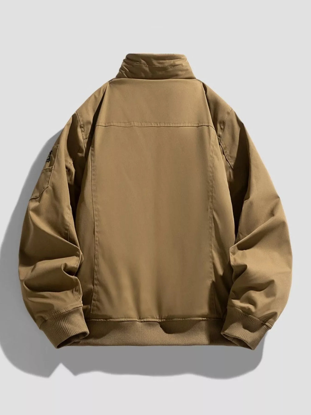 Men's Plus Size Zip Up Long Sleeve Jacket
