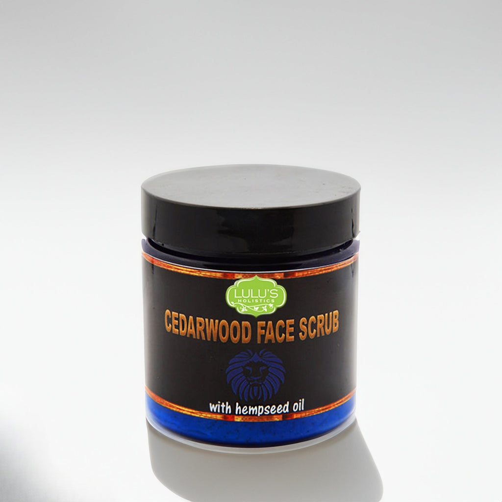 Cedarwood Face Scrub – Exfoliating Cleanser for Men