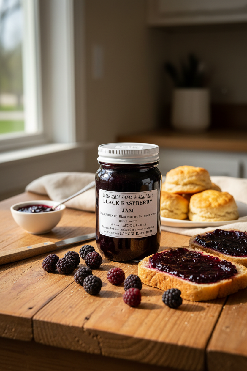 Miller’s Black Raspberry Jam | Authentic Local Amish-Made Spread