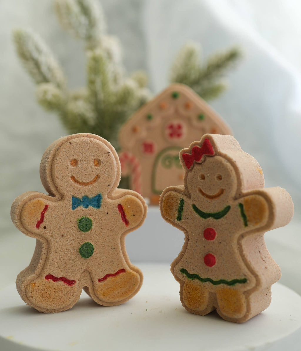 Gingerbread Winter Handpainted Bathbomb Stocking Stuffer