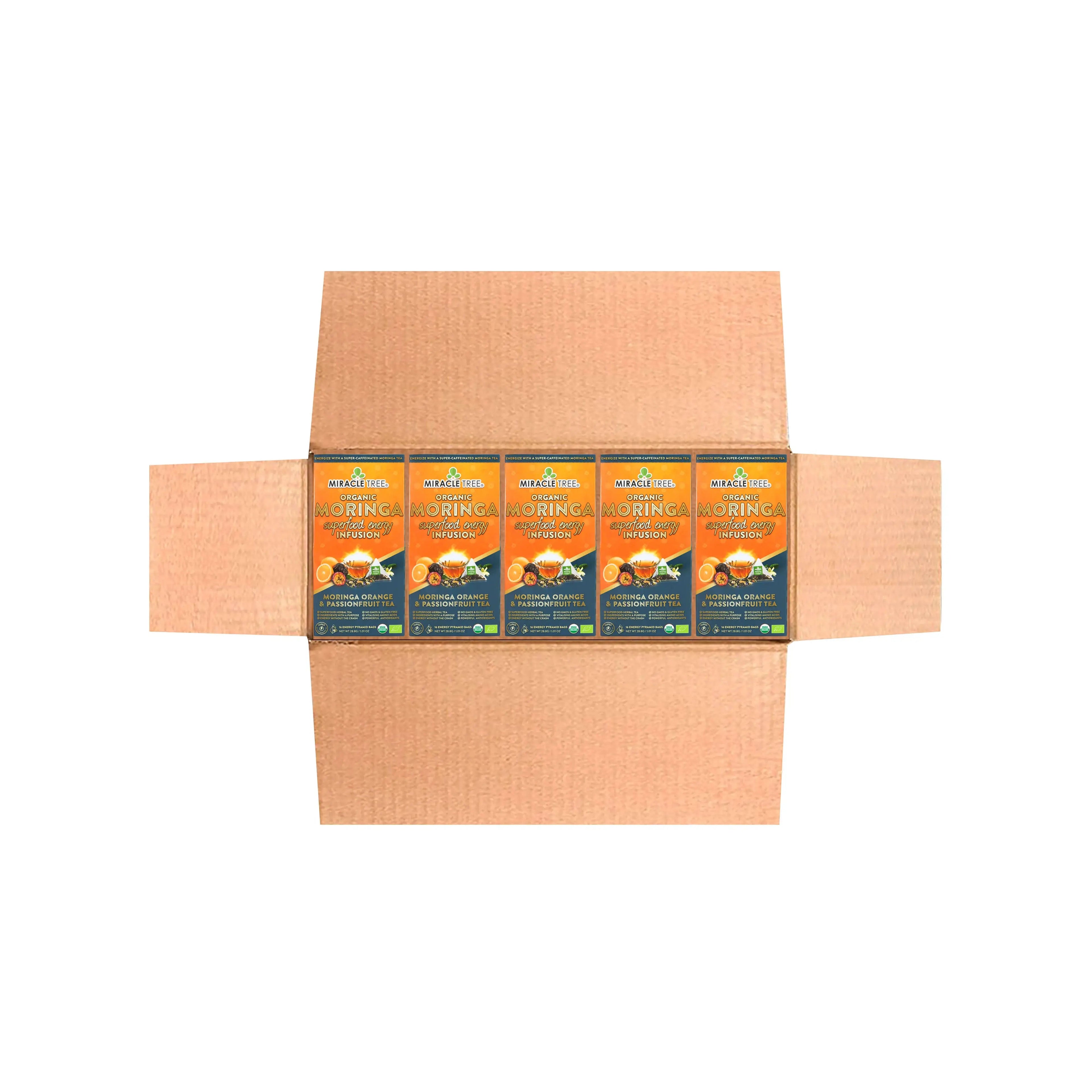 Organic Moringa Energy Tea - Orange Passionfruit - Natural Coffee Alternative
