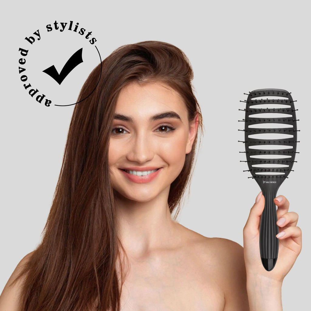 Eagle Fortress Anti-Static Curved Vented Hair Brush