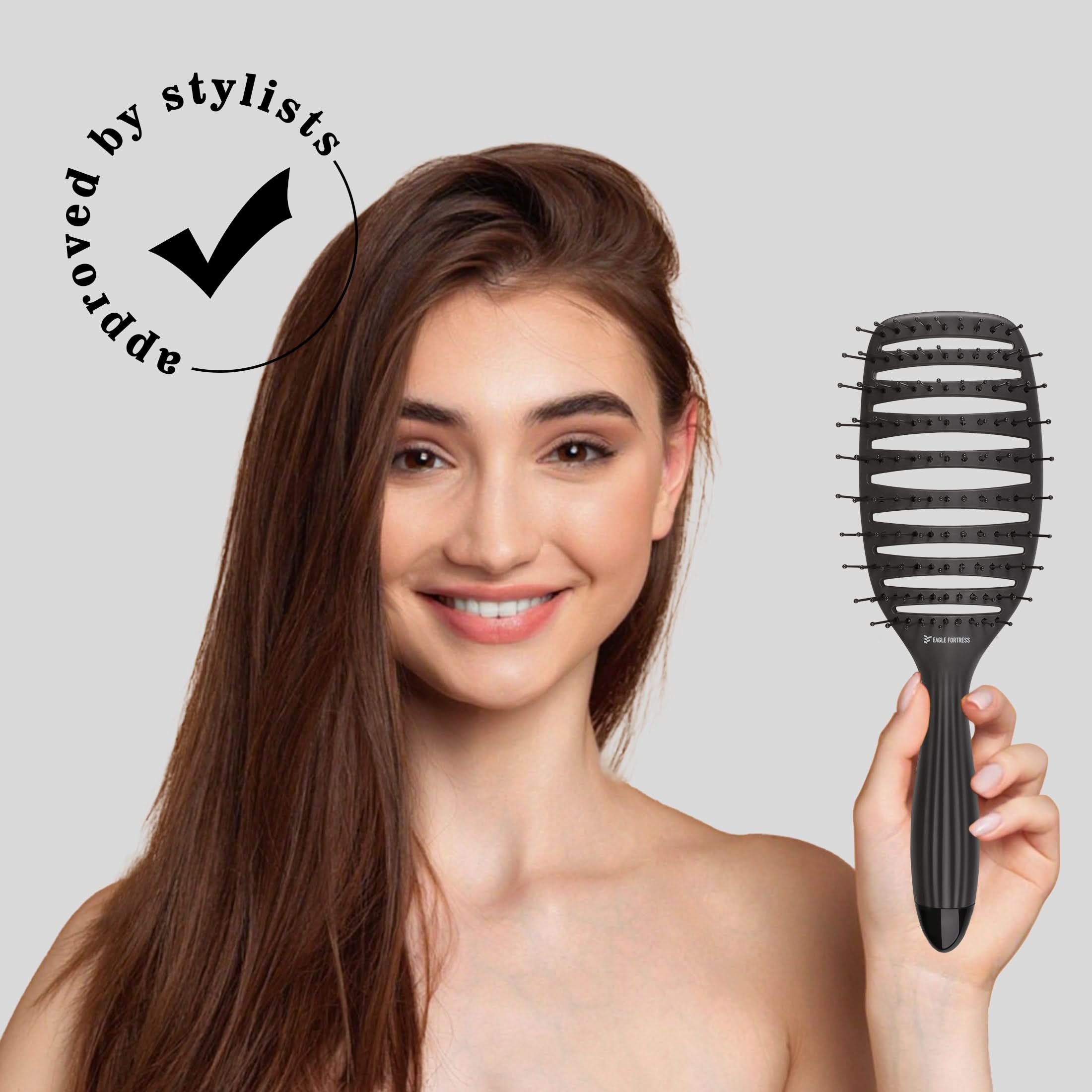 Eagle Fortress Anti-Static Curved Vented Hair Brush