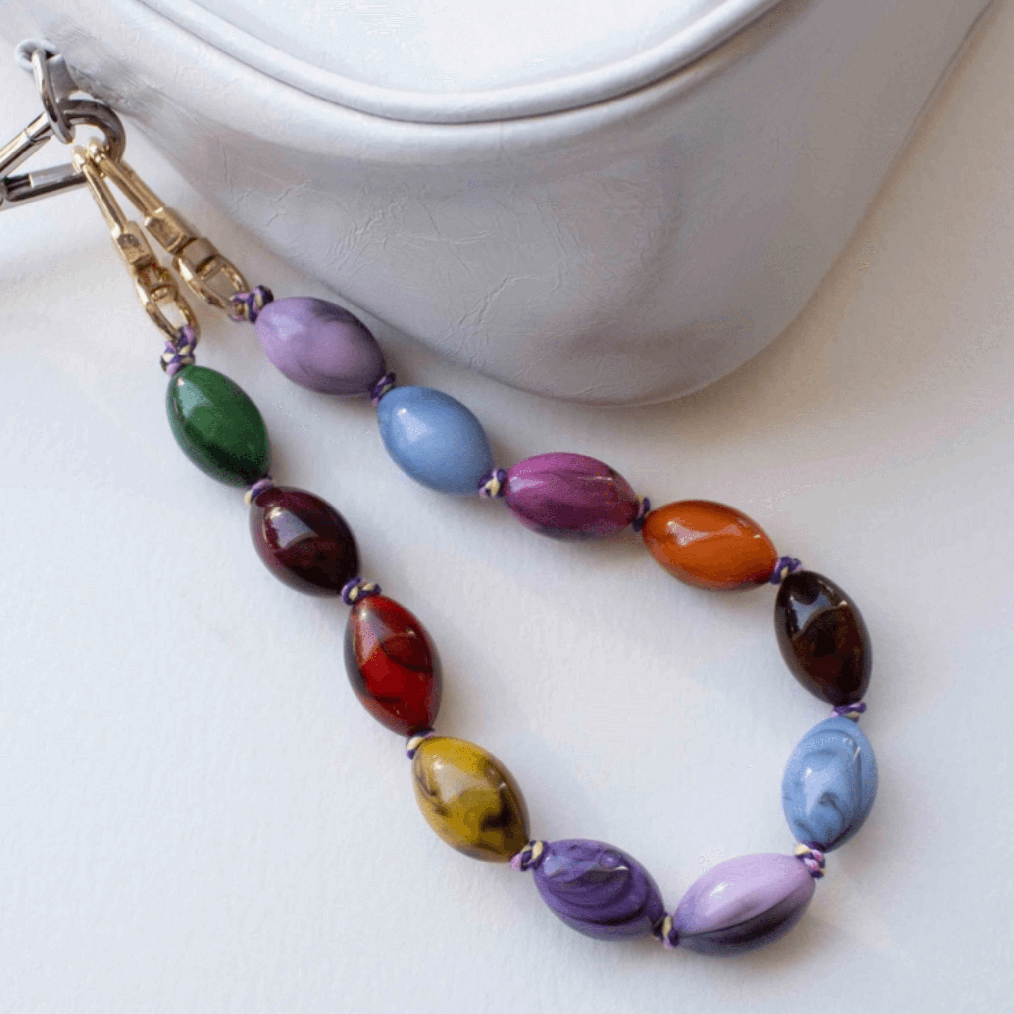 BEADED BAG CHARM - BRIGHT