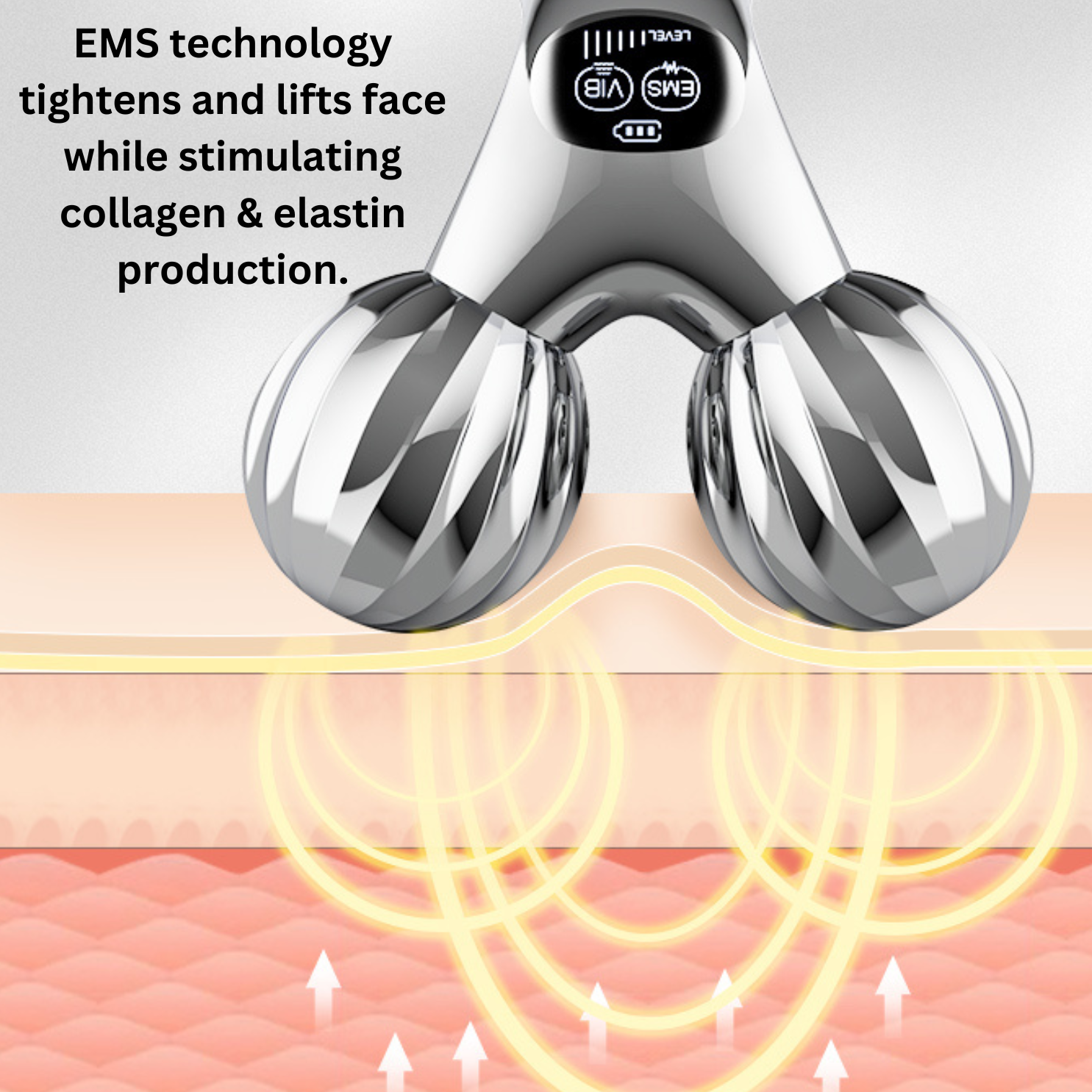 EMS + Vibrating 360 Roller Duel Tightening Face Lift Device