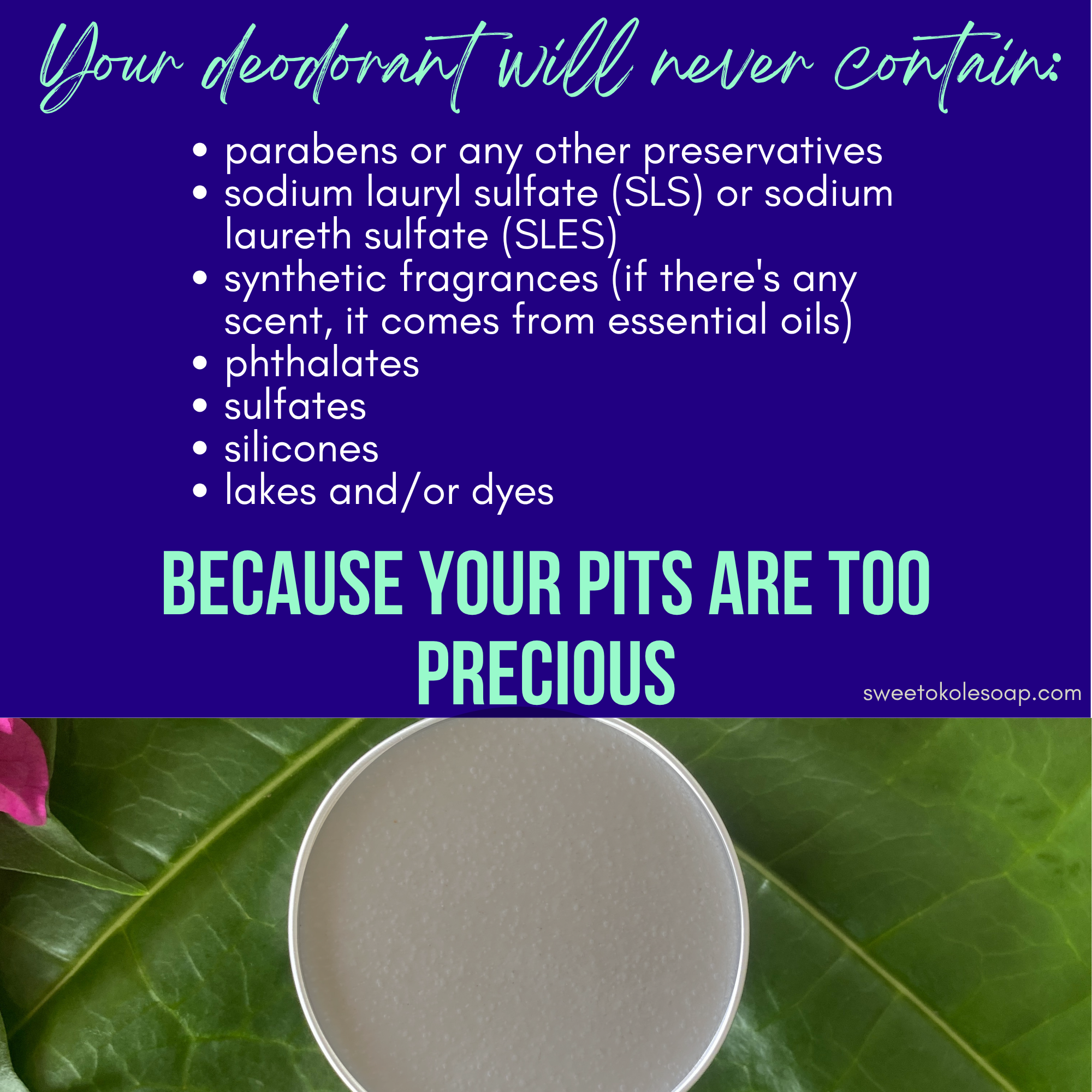 Natural Deodorant for Sensitive Skin, Unscented Ultra-Gentle