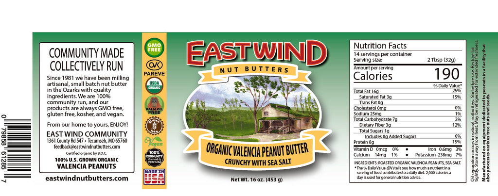 Organic Valencia Peanut Butter- 2 Ingredients or less