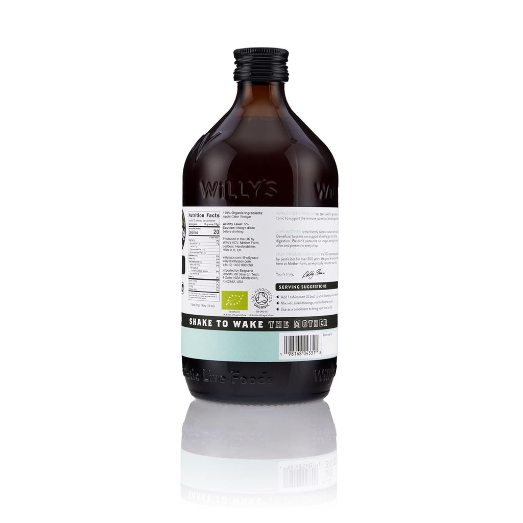 Willy’s Organic Apple Cider Vinegar with the Mother – 16.9 oz