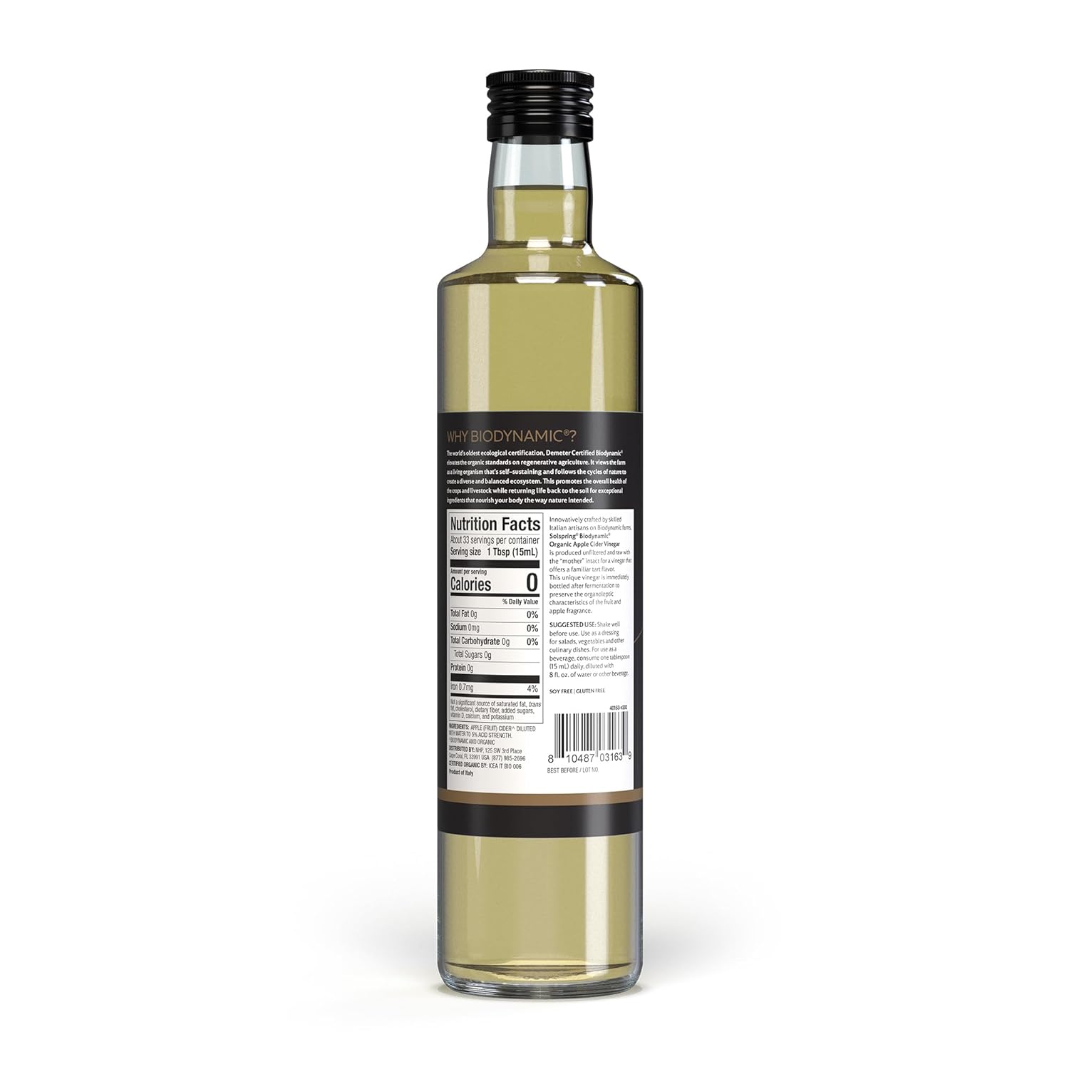Dr. Mercola Solspring Biodynamic Organic Apple Cider Vinegar – 2 Pack