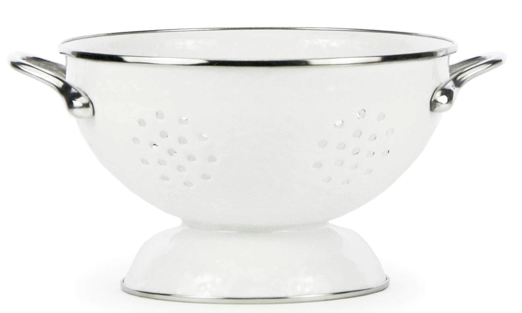 Golden Rabbit Enamelware Medium Colander 3 Quart