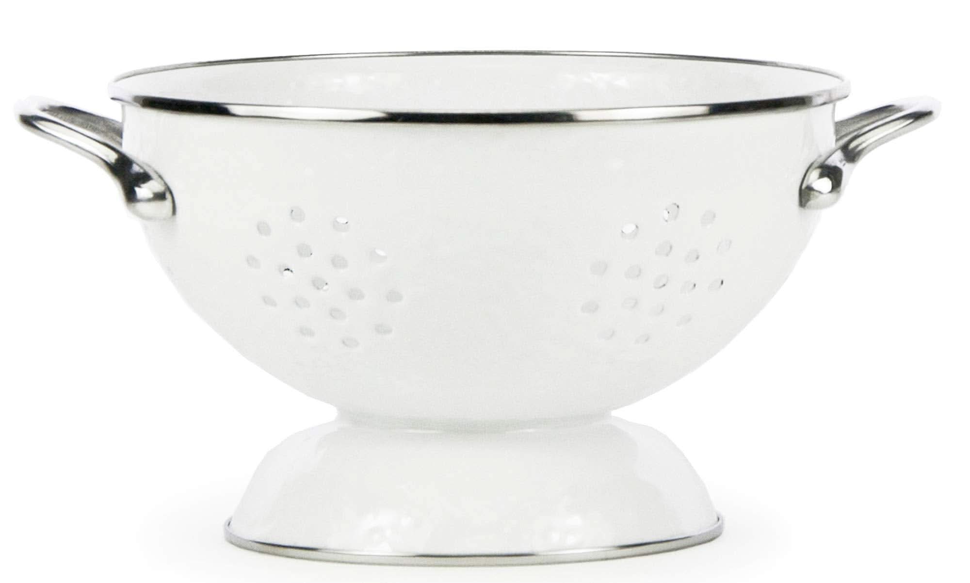 Golden Rabbit Enamelware Medium Colander 3 Quart