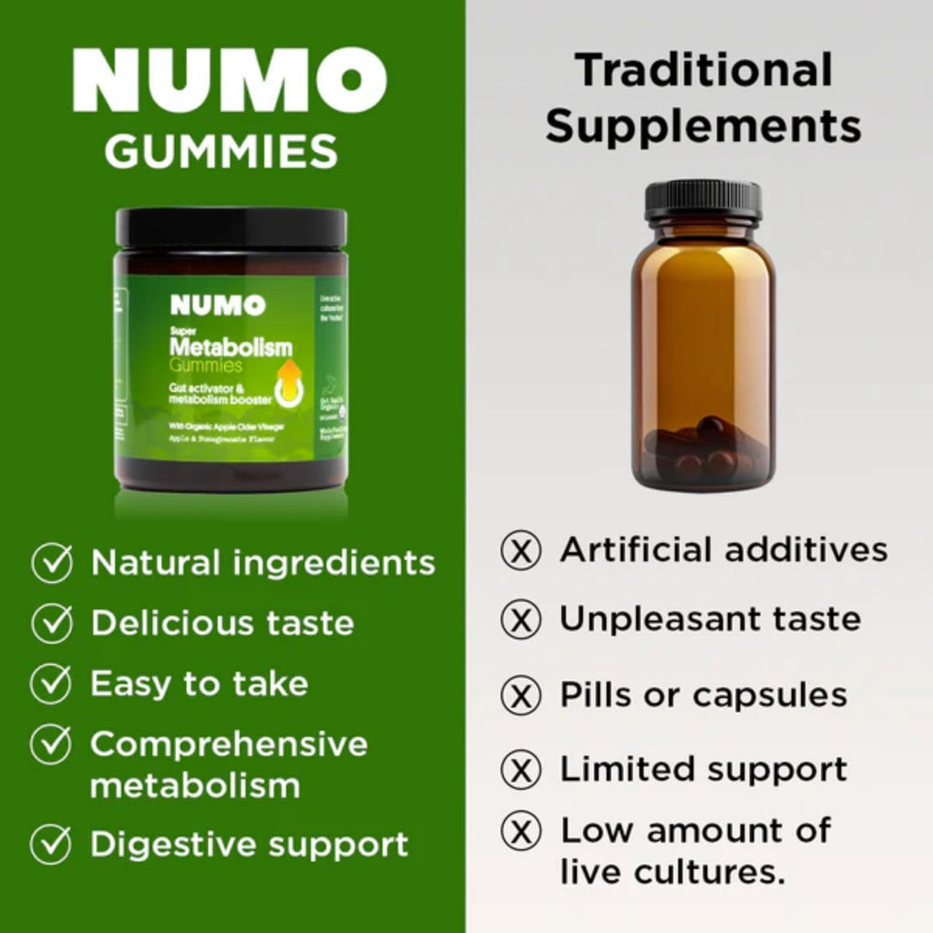 Numo Apple Cider Vinegar Gummies with the Mother & Probiotics