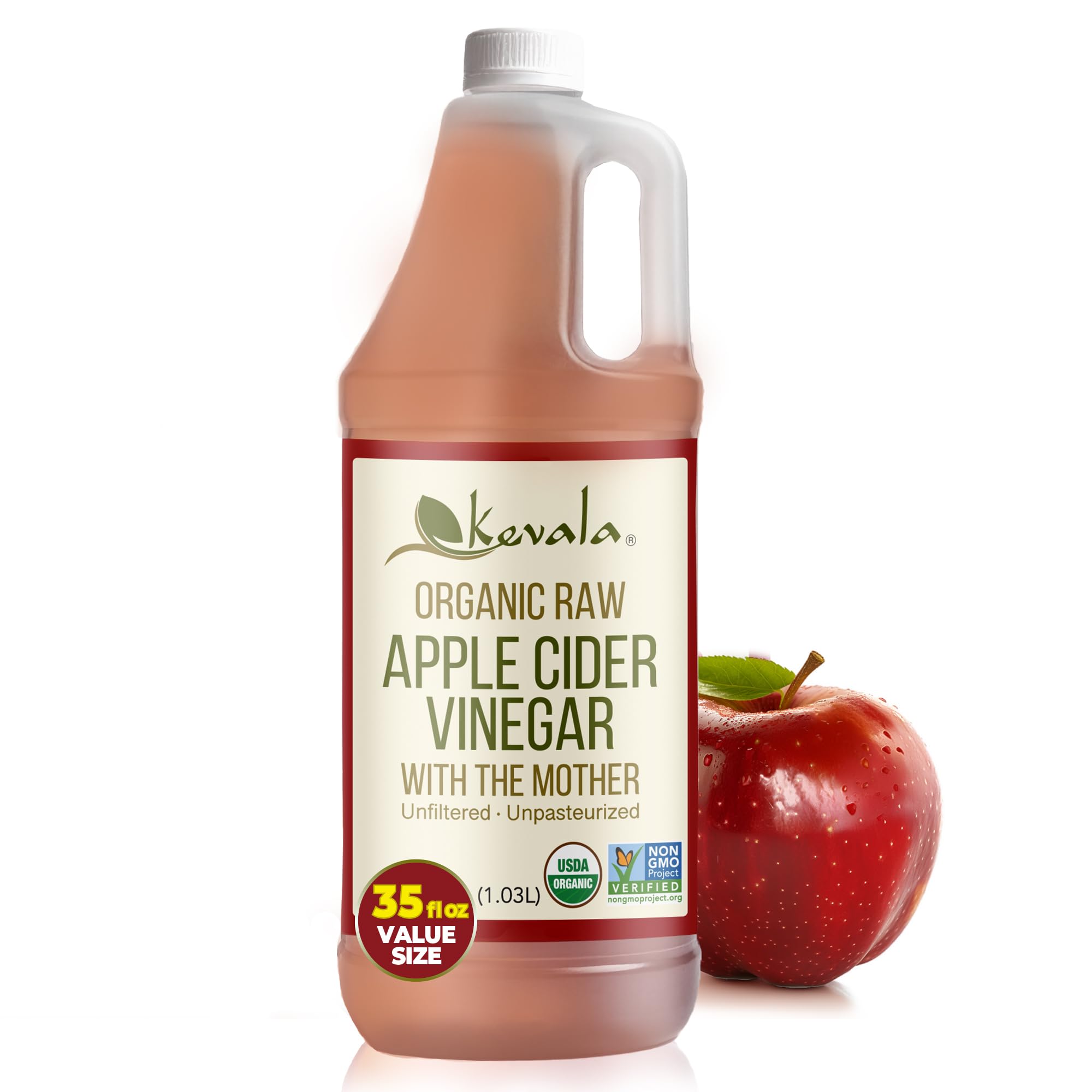 Kevala Organic Raw Apple Cider Vinegar with the Mother
