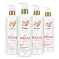 Dove Body Love Body Cleanser Radiance Renew 4 Count For Dull Skin Exfoliating Body Wash with Vitamin C Serum 17.5 fl oz