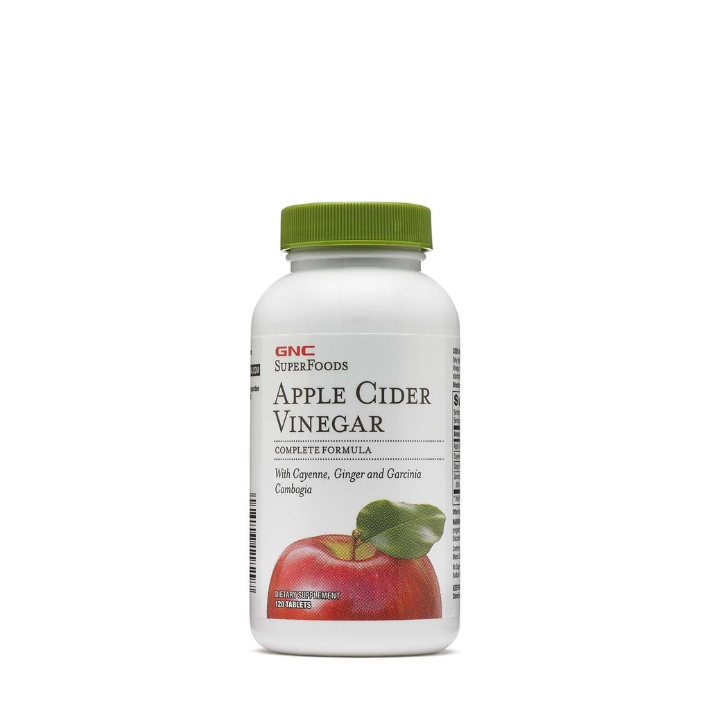 GNC SuperFoods Apple Cider Vinegar with Ginger & Cayenne – 120 Tablets