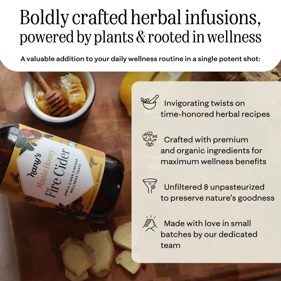 Hany’s Harvest Fire Cider – Small-Batch Apple Cider Vinegar Wellness Tonic