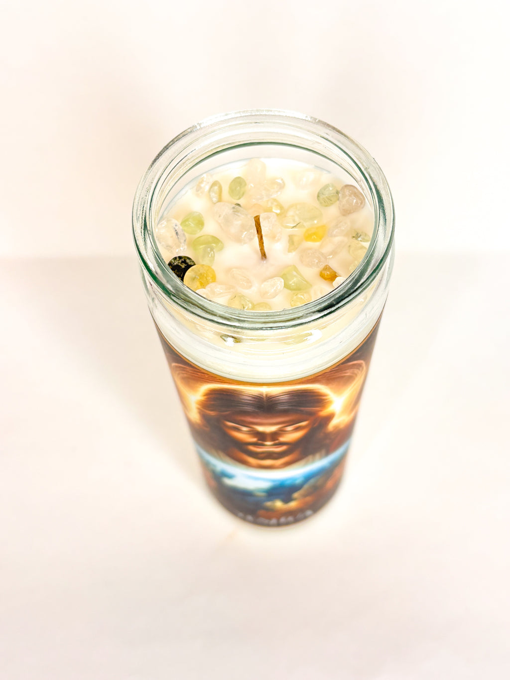 Yeshua Crystal Altar Candle