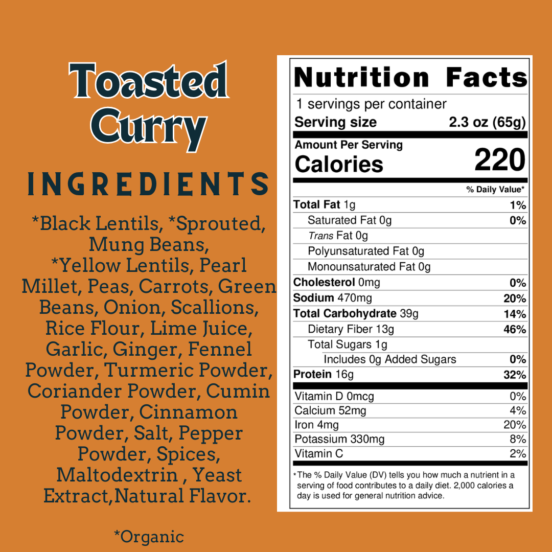 Toasted Curry – Sprouted Power Bowl (6 Pack)
