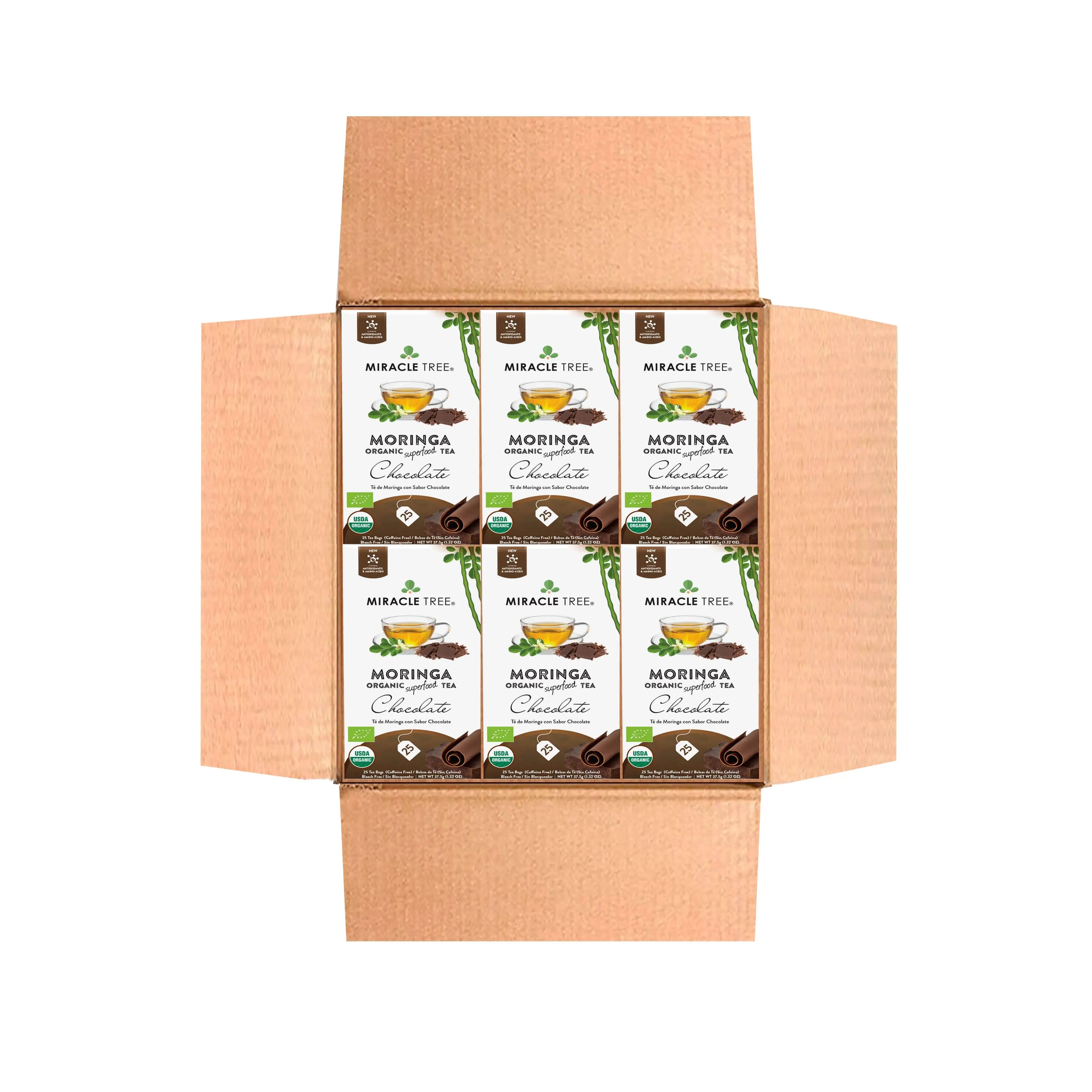 Organic Moringa Tea - Chocolate - Caffeine-Free Herbal Tea