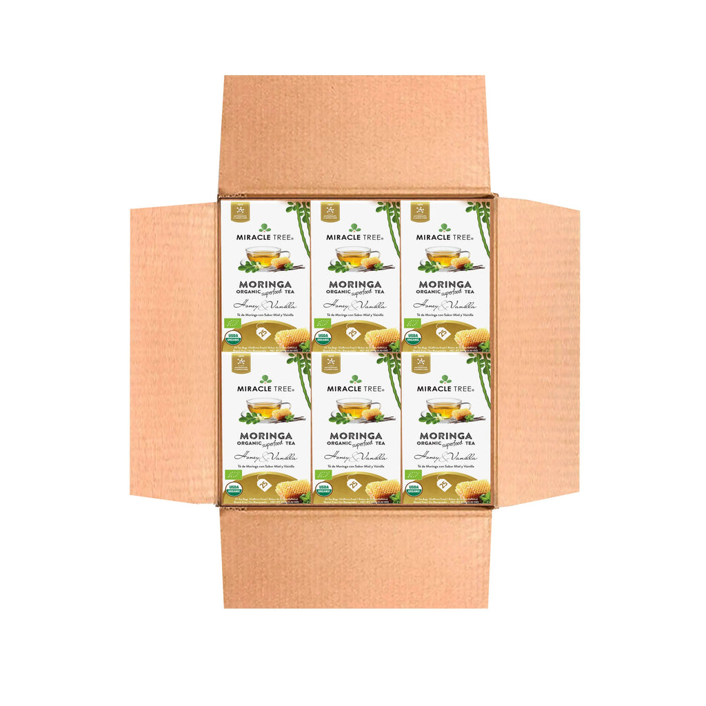 Organic Moringa Tea - Honey & Vanilla - Caffeine-Free Herbal Tea
