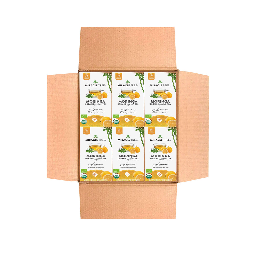 Organic Moringa Tea - Lemon - Caffeine-Free Herbal Tea