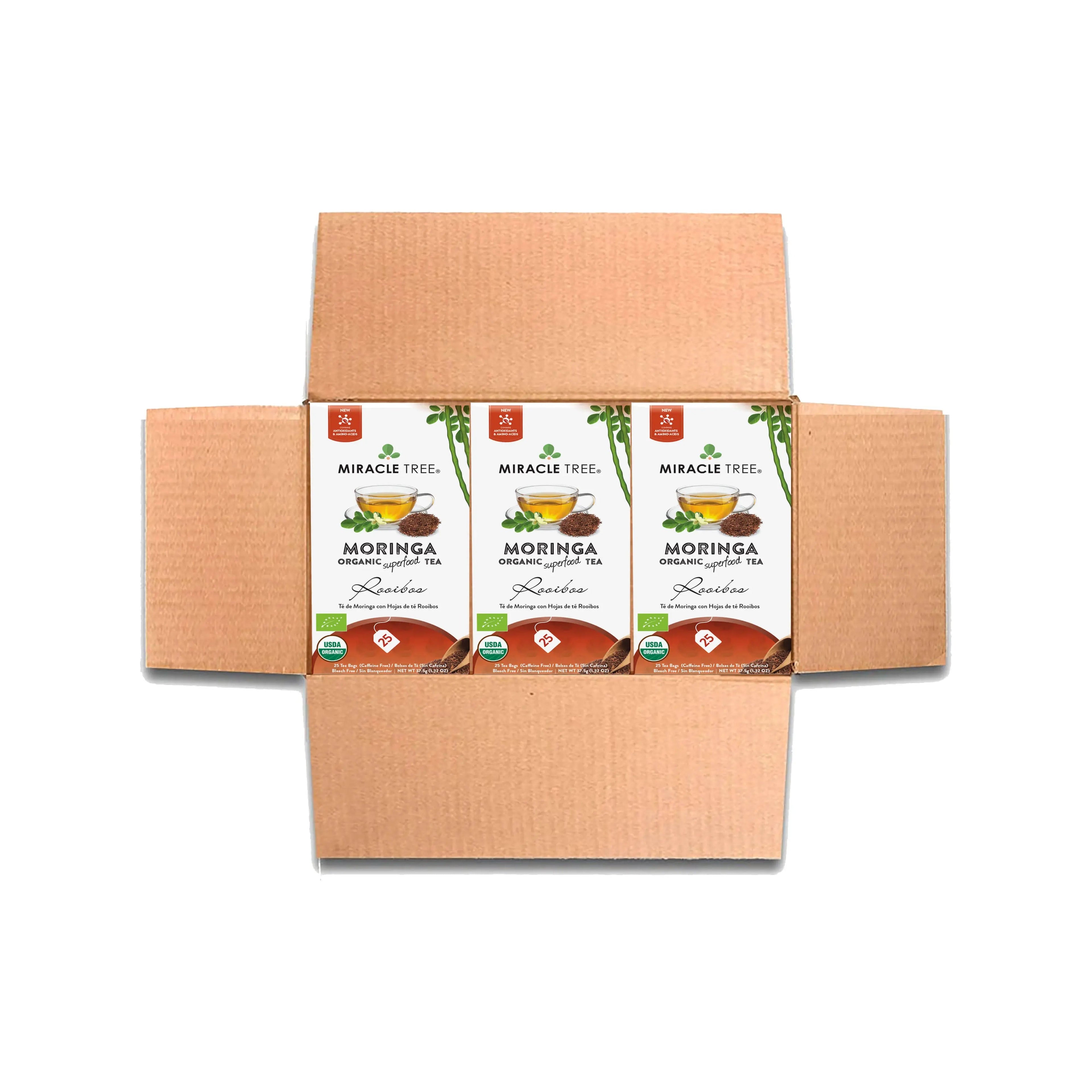Organic Moringa Tea - Rooibos - Caffeine-Free Herbal Tea