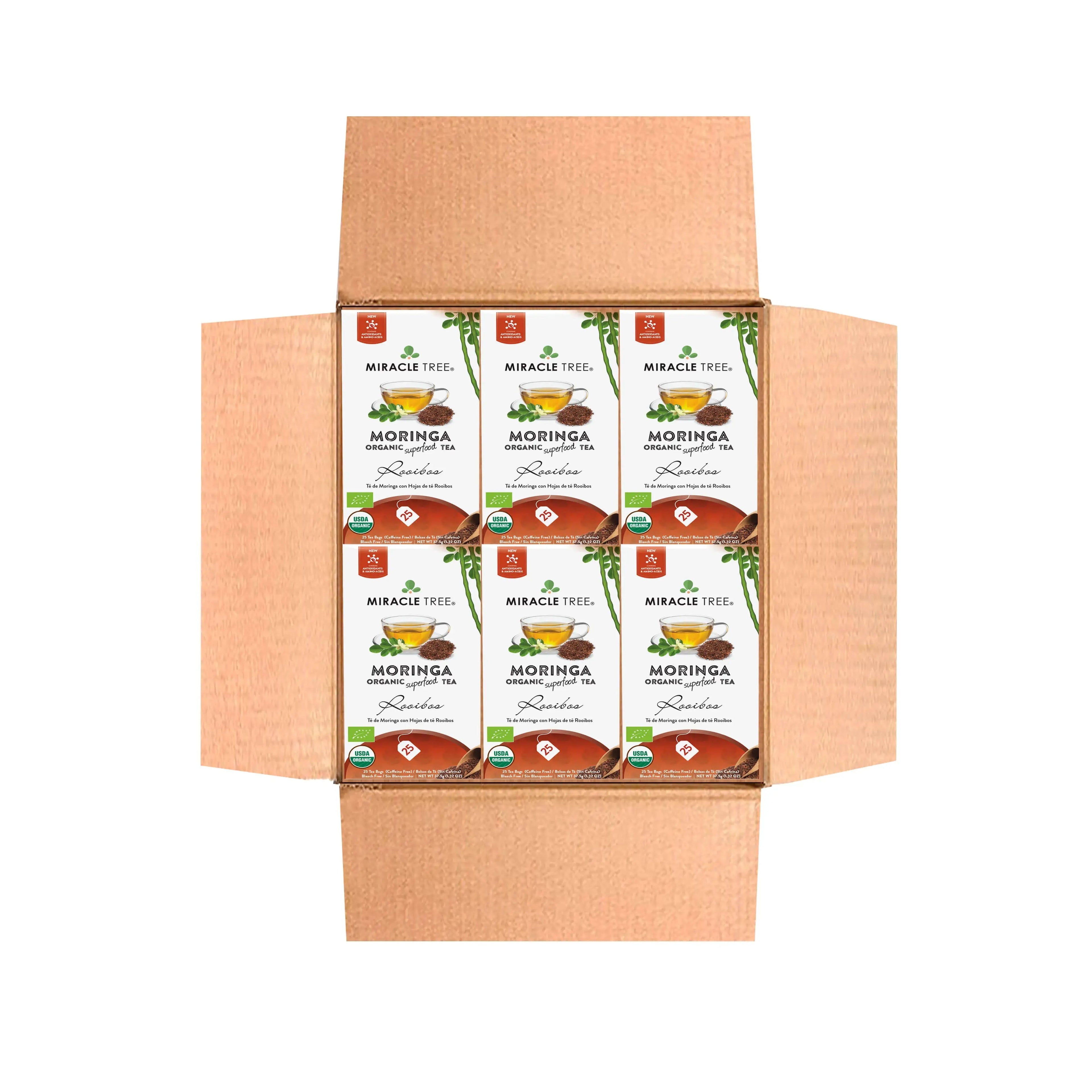 Organic Moringa Tea - Rooibos - Caffeine-Free Herbal Tea