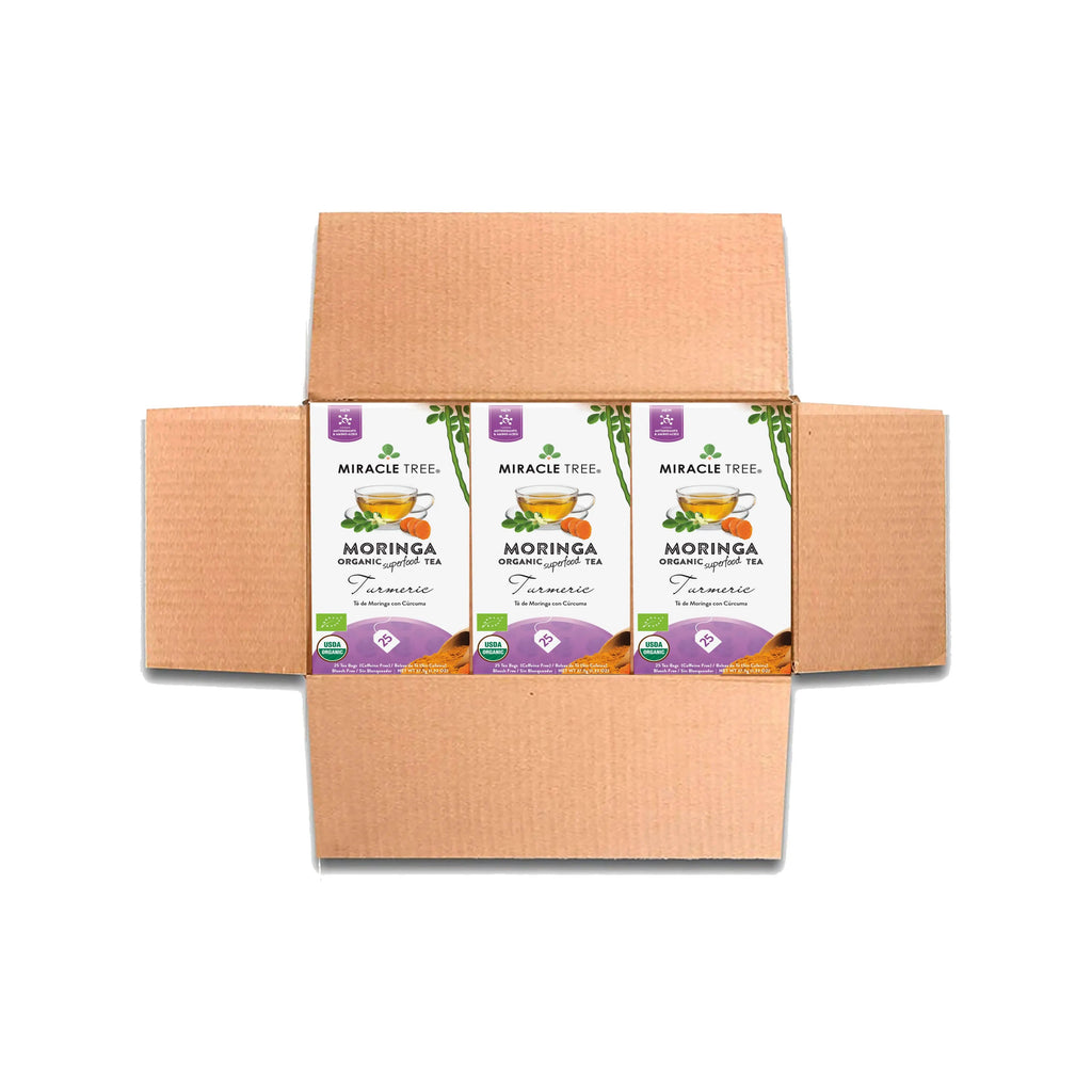 Organic Moringa Tea - Turmeric - Caffeine-Free Herbal Tea