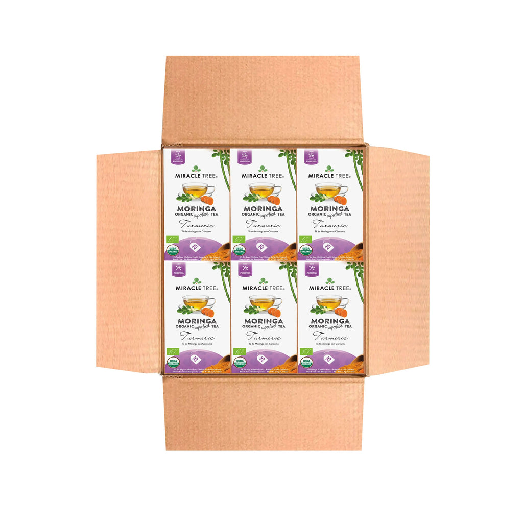 Organic Moringa Tea - Turmeric - Caffeine-Free Herbal Tea