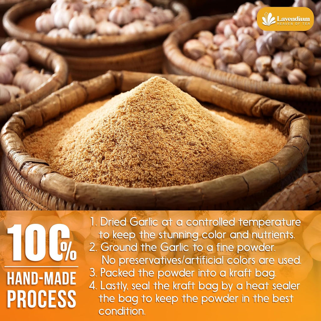 Premium Garlic Powder, 100% Natural and Pure from Garlic, Rich Flavor, Perfect for Cooking & Seasoning