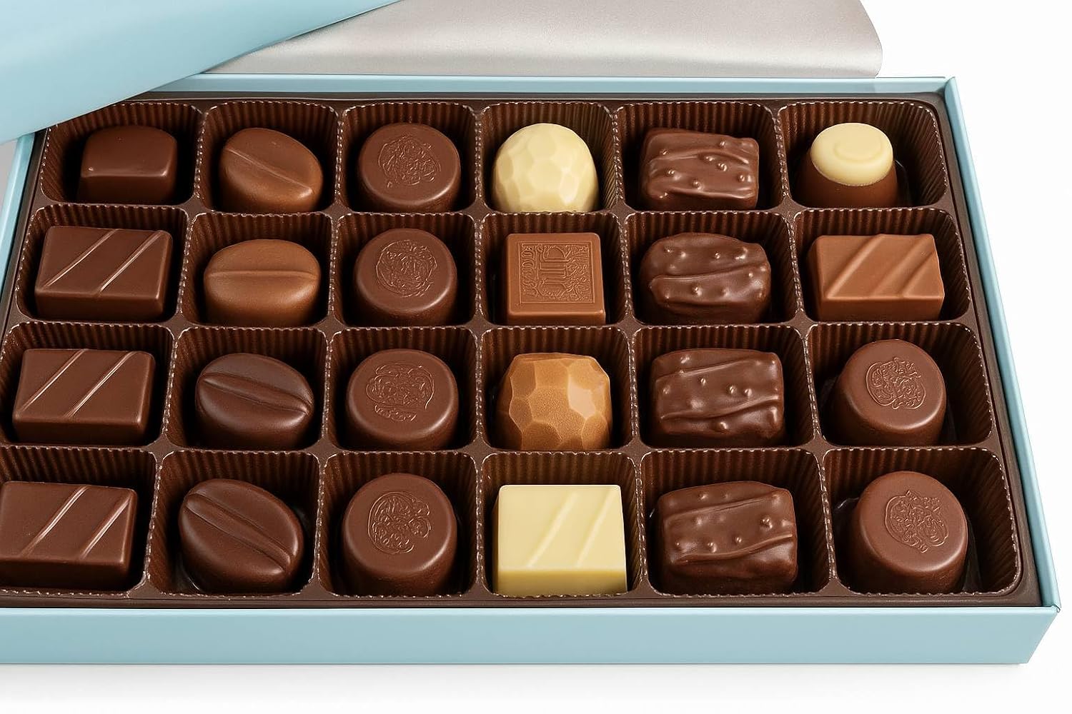 ANDY ANAND CHOCOLATIER Sugar Free Belgian Chocolate Truffles - Delicious Handmade Chocolate Assortments Gift Box, Sweetened With Natural Stevia, Perfect as Chocolate Gifts For Women (25 Pieces, 11.11 Oz)