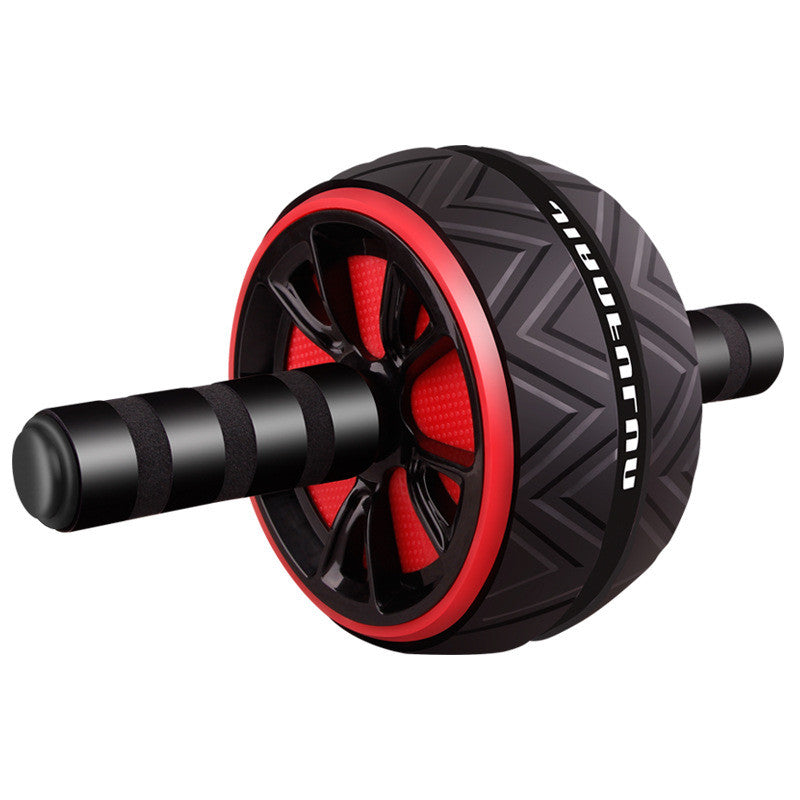 Black and red ab roller on a white background