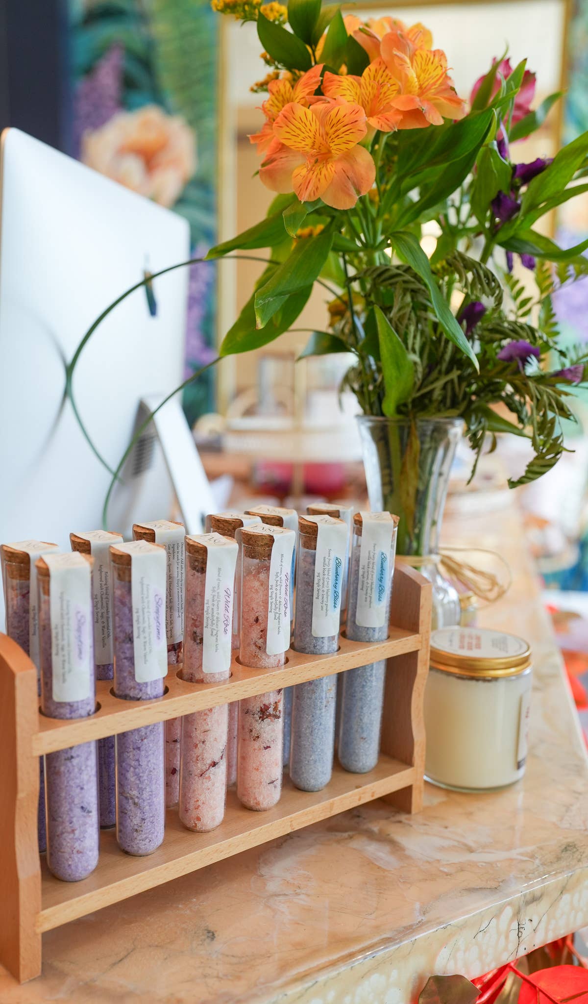 Blueberry Lavender Handcrafted Mineral Soaking Salts